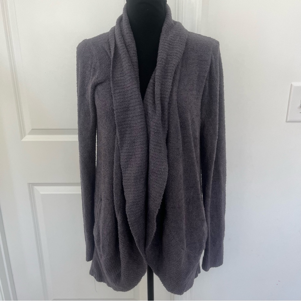Barefoot Dreams CozyChic Lite® Circle Cardigan Sz‎ M Purple